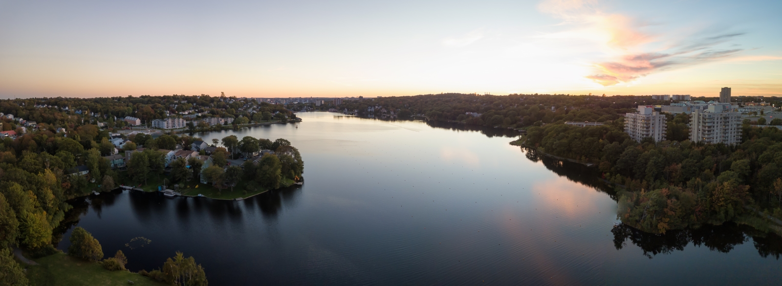 View of a lake in Dartmouth, Nova Scotia