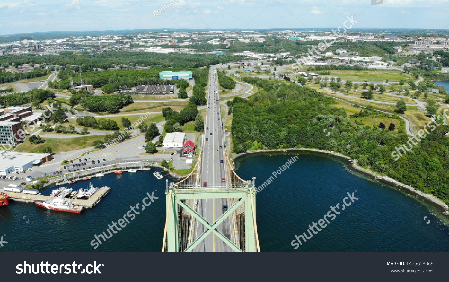 View of the bridge in Dartmouth, Nova Scotia